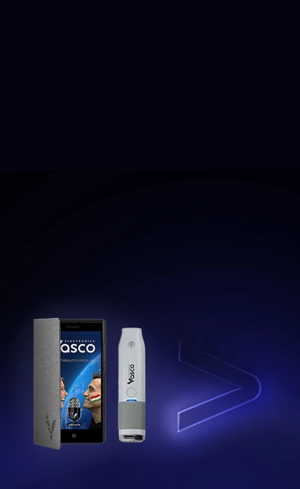 Vasco Translator Premium 5” – en håndholdt oversættelsesenhed.